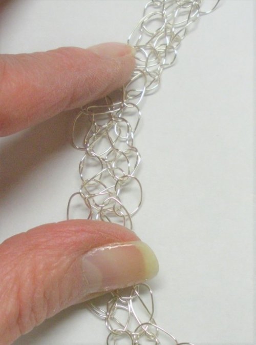 Judy Larson's Wire Crocheted Necklace - , Contemporary Wire Jewelry, Crocheting, wire crocheted necklace